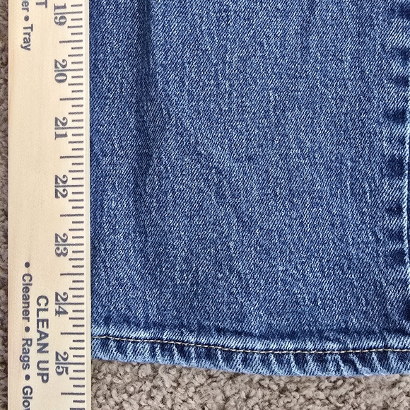 Good American Good Icon High Rise Straight Leg Cropped Denim Women's 10 / 30 - Picture 10 of 10